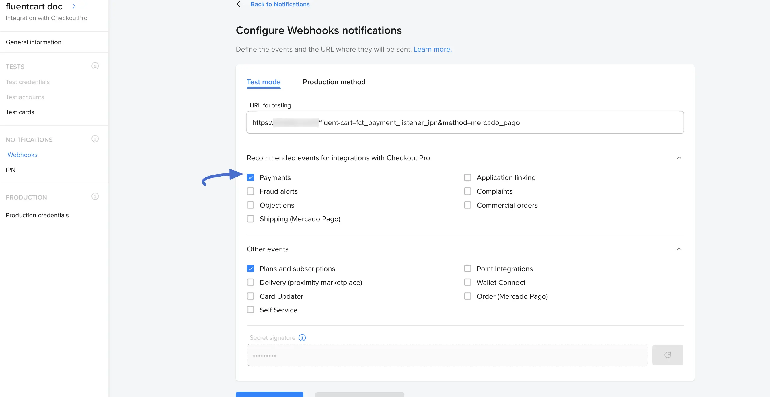 Configure Webhook Notification