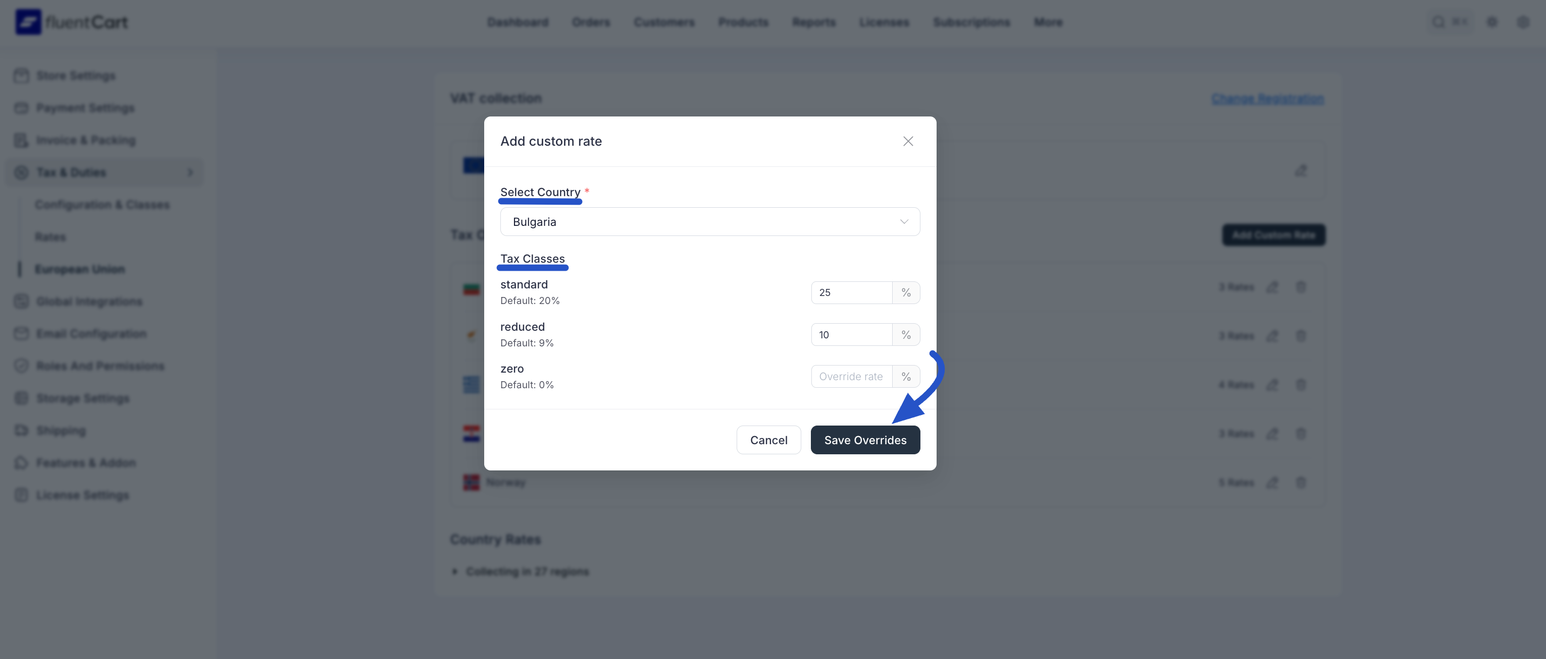 OSS Settings