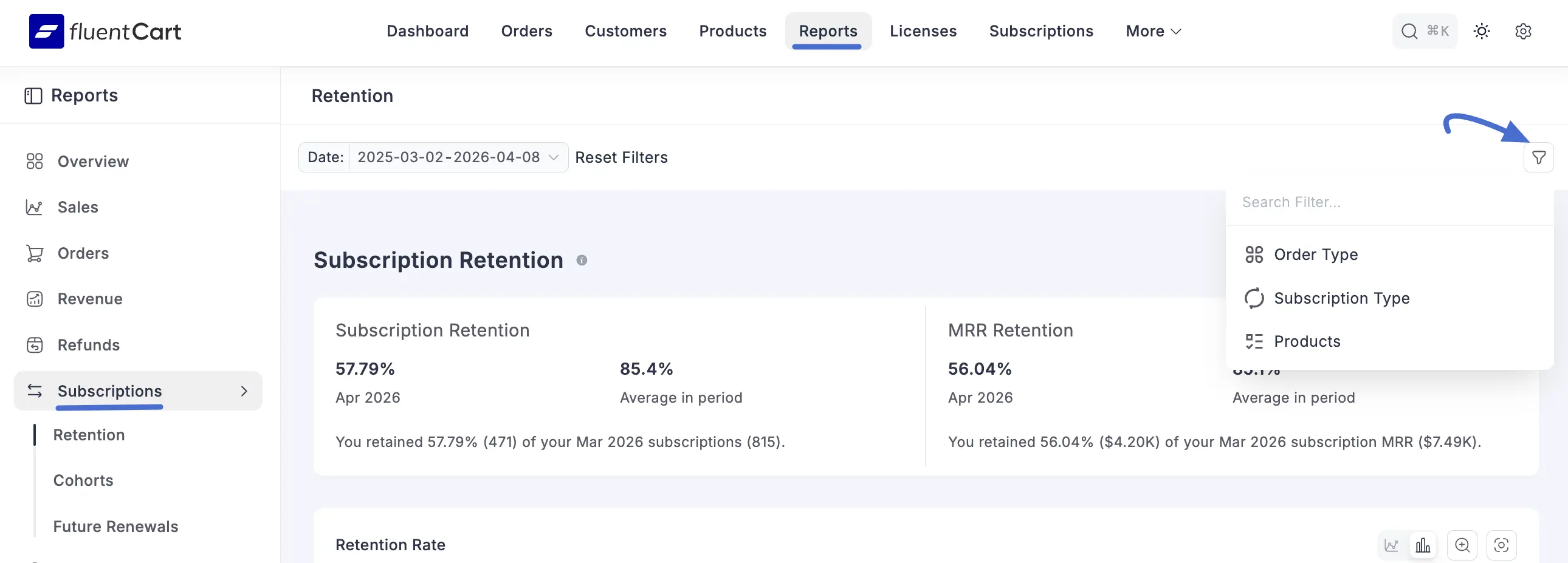 Retention Report