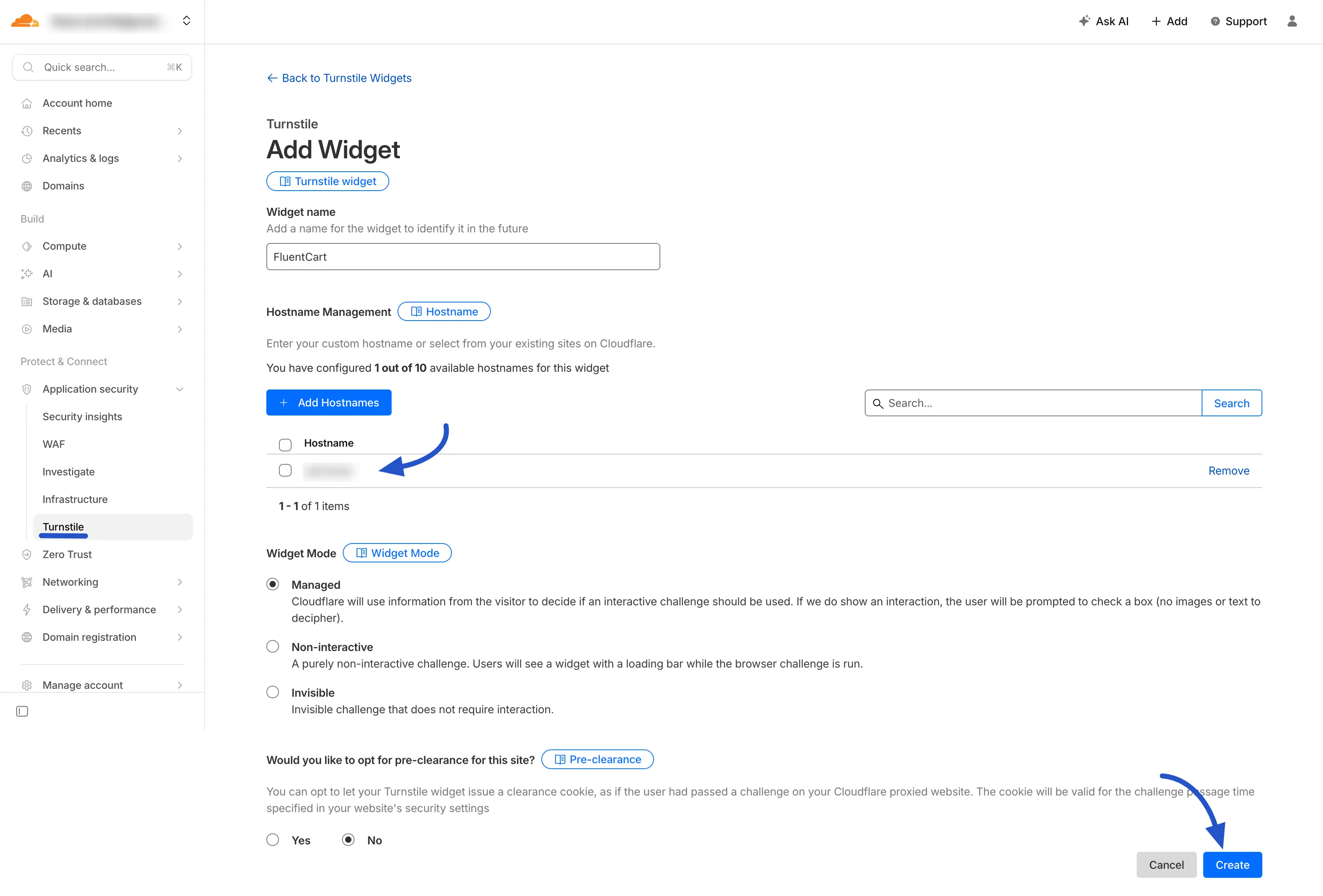 Cloudflare Turnstile Integration