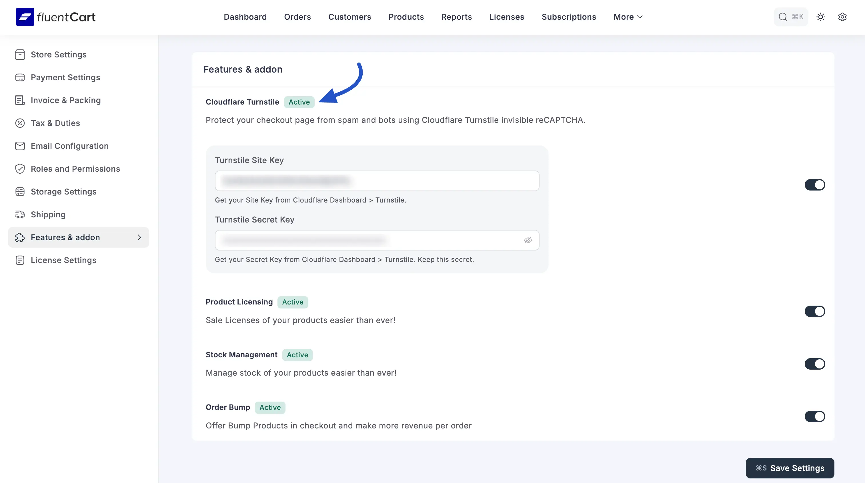 Cloudflare Turnstile Integration