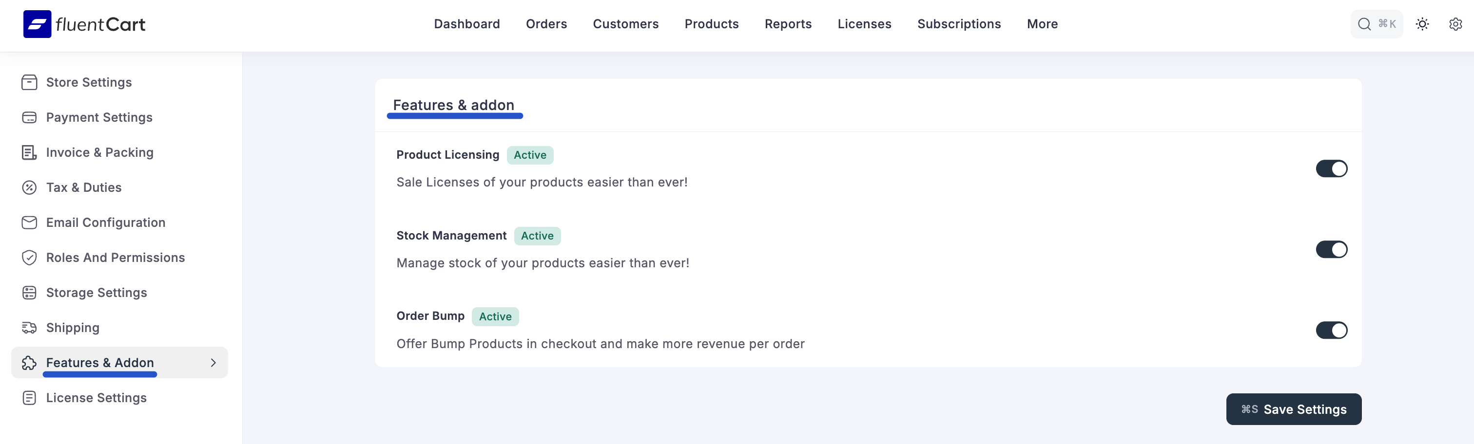 Features & Addons